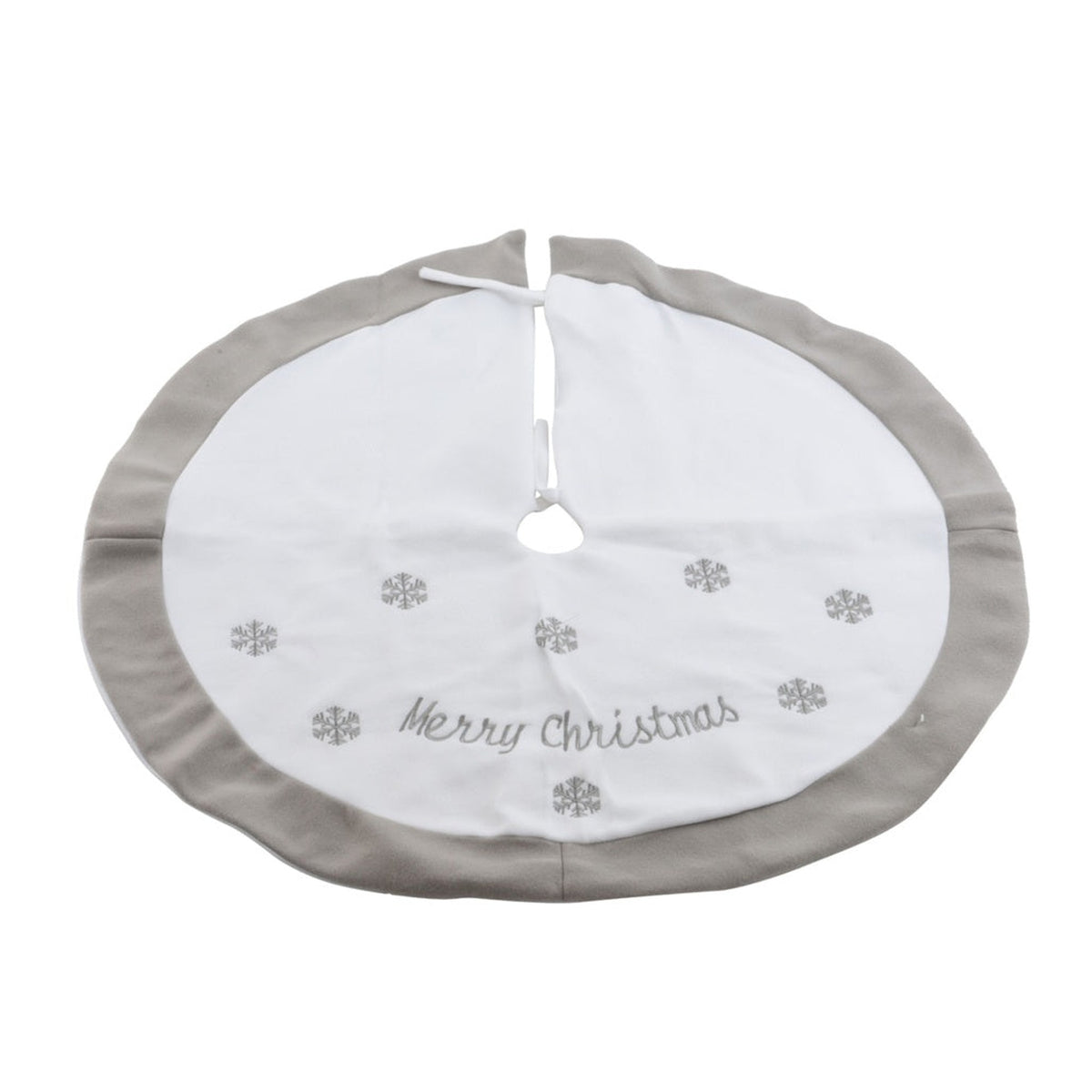 Tree Skirt Poly - White 89cm