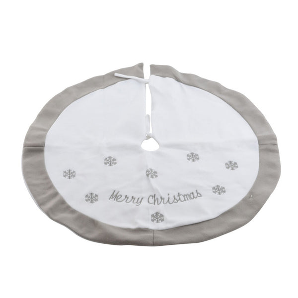 Tree Skirt Poly - White 89cm