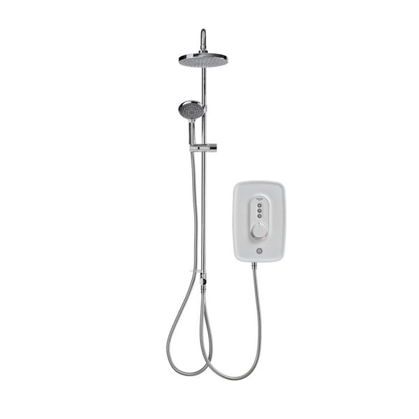 Triton Danzi Duelec 9.5kW shower in white