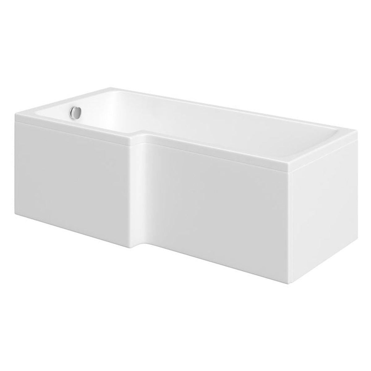 Trojan J Shape bath left hand, 750 x 1700mm, view 2