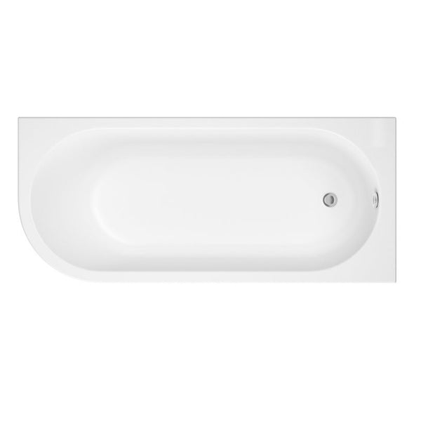 Trojan J Shape bath right hand, 750 x 1700mm