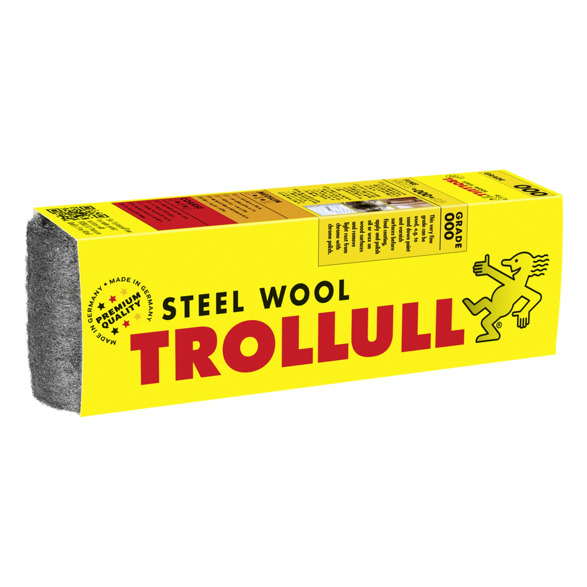 Trollull grade 000 steel wool 200g sleeve