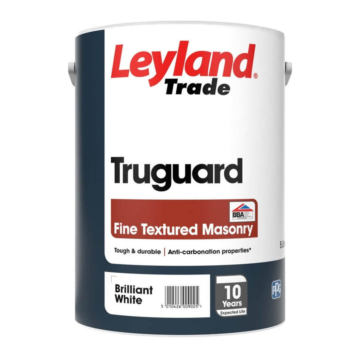 Truguard Fine Texture Masonry Paint - 5L Brilliant White
