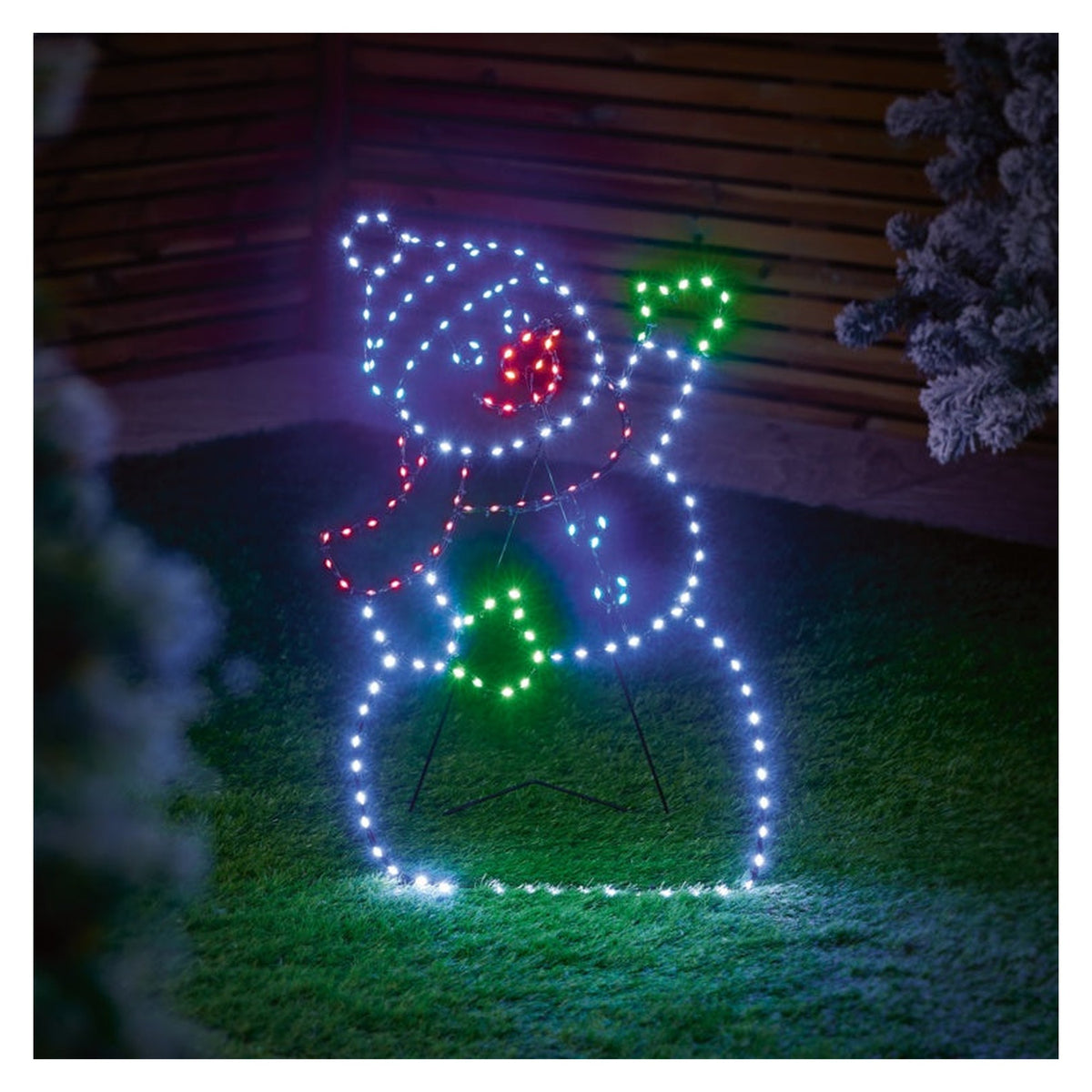 Twinkling FlexiBrights Snowman 187 LEDs - 60 x 38, view 2