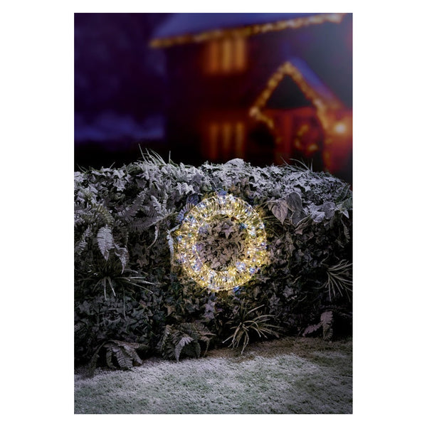 Twinkling Lit Flexibrights Wreath - 40cm
