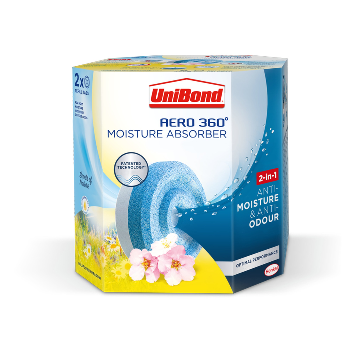 UniBond Aero 360 moisture absorber refill Wildflower Meadow