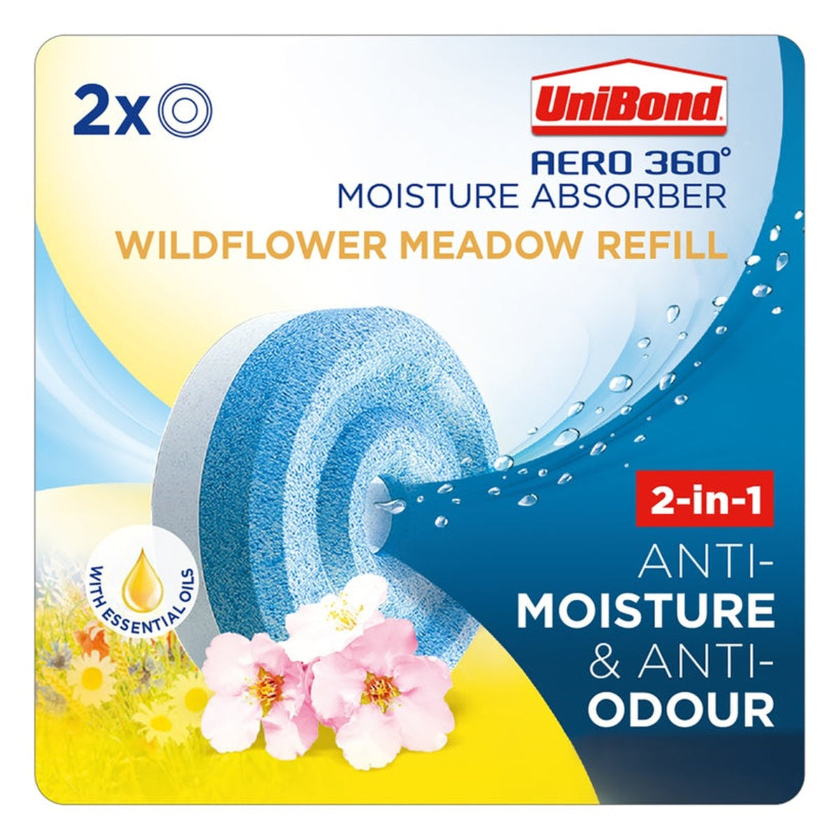 UniBond Aero 360 moisture absorber refill Wildflower Meadow, view 2