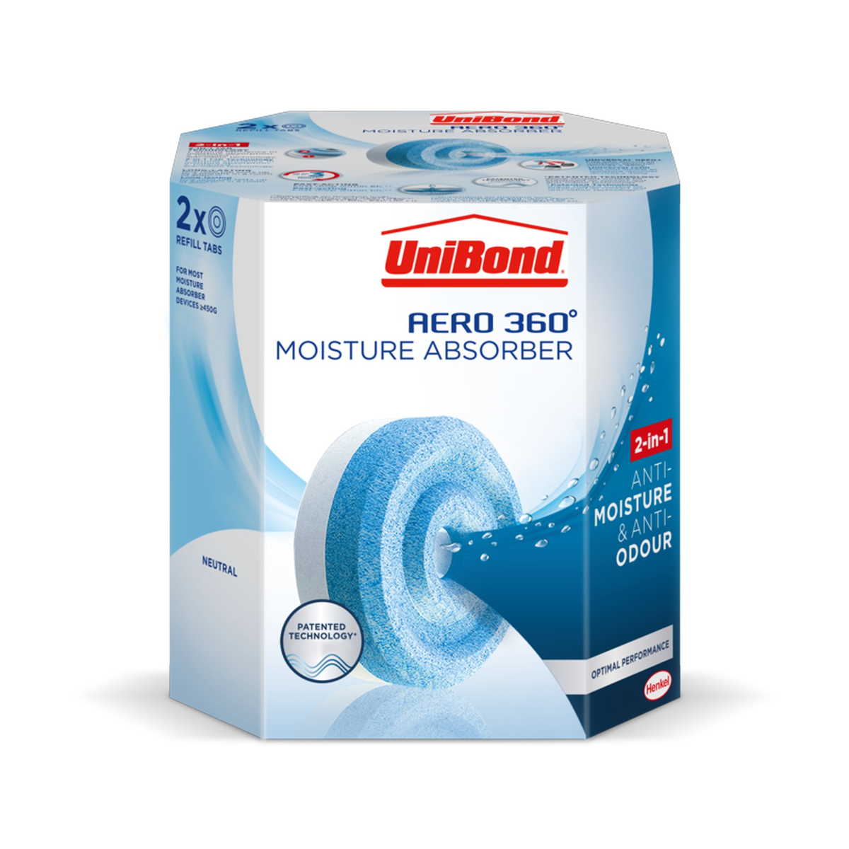 UniBond Aero 360 neutral moisture absorber refill