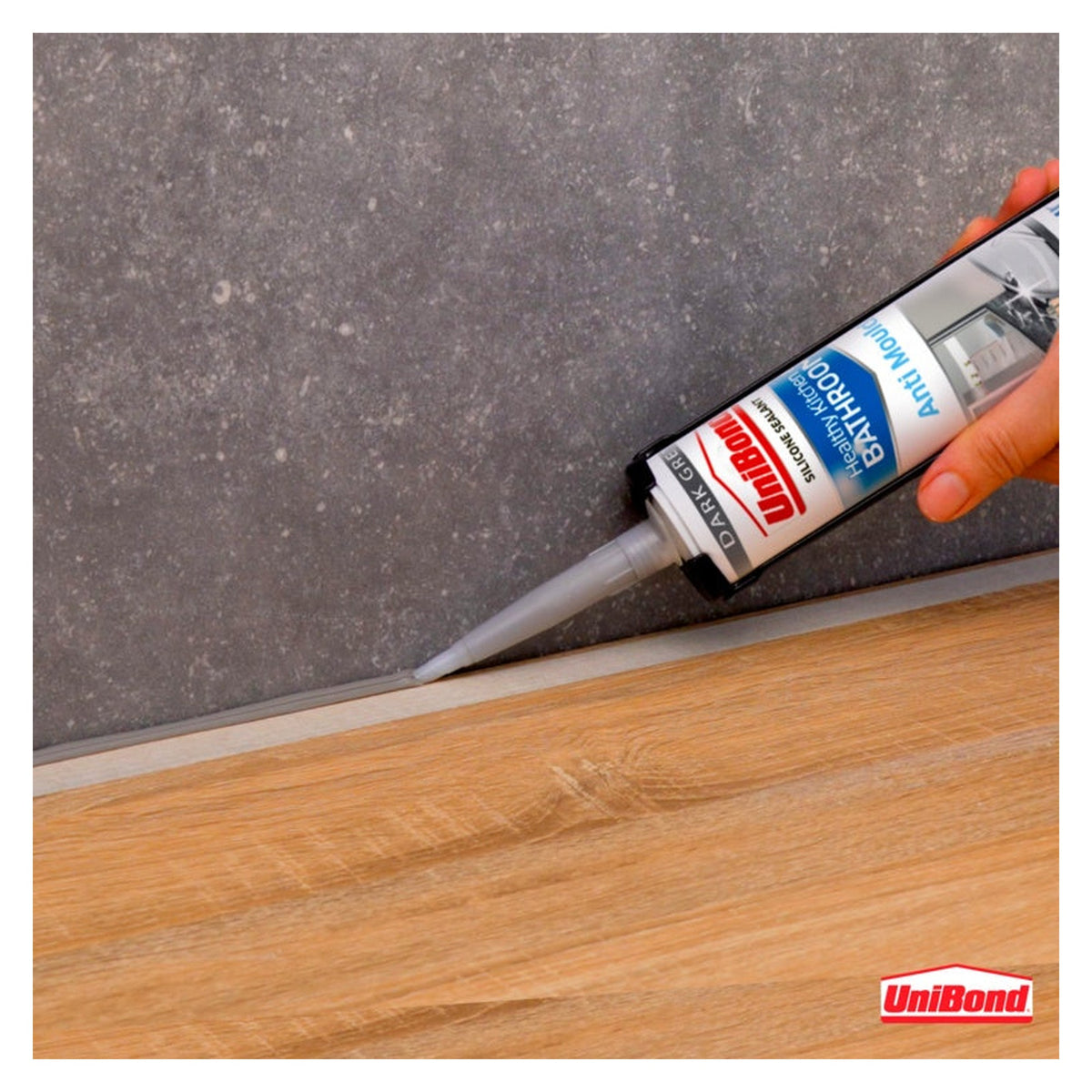 UniBond Anti Mould Triple Protect sealant cartridge in white, view 5
