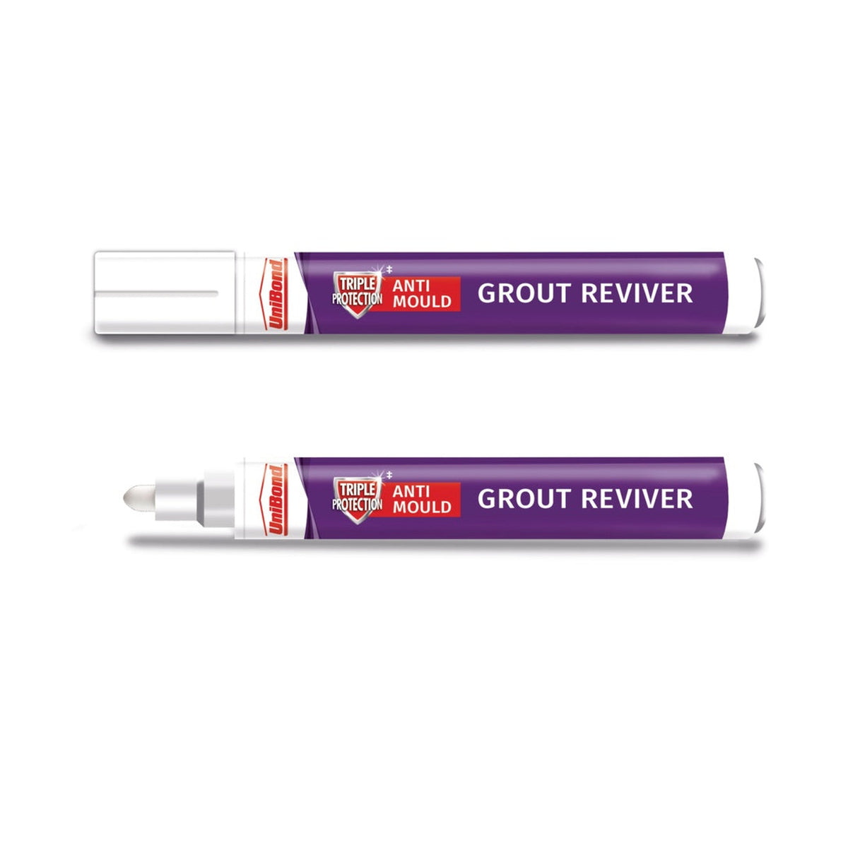 UniBond Grout Reviver pen for walls Ice White 7ml, view 2