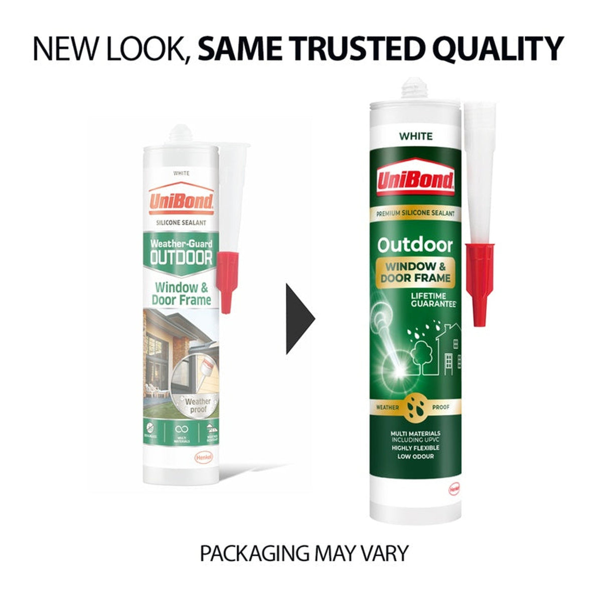UniBond outdoor window and door frame sealant 392g white