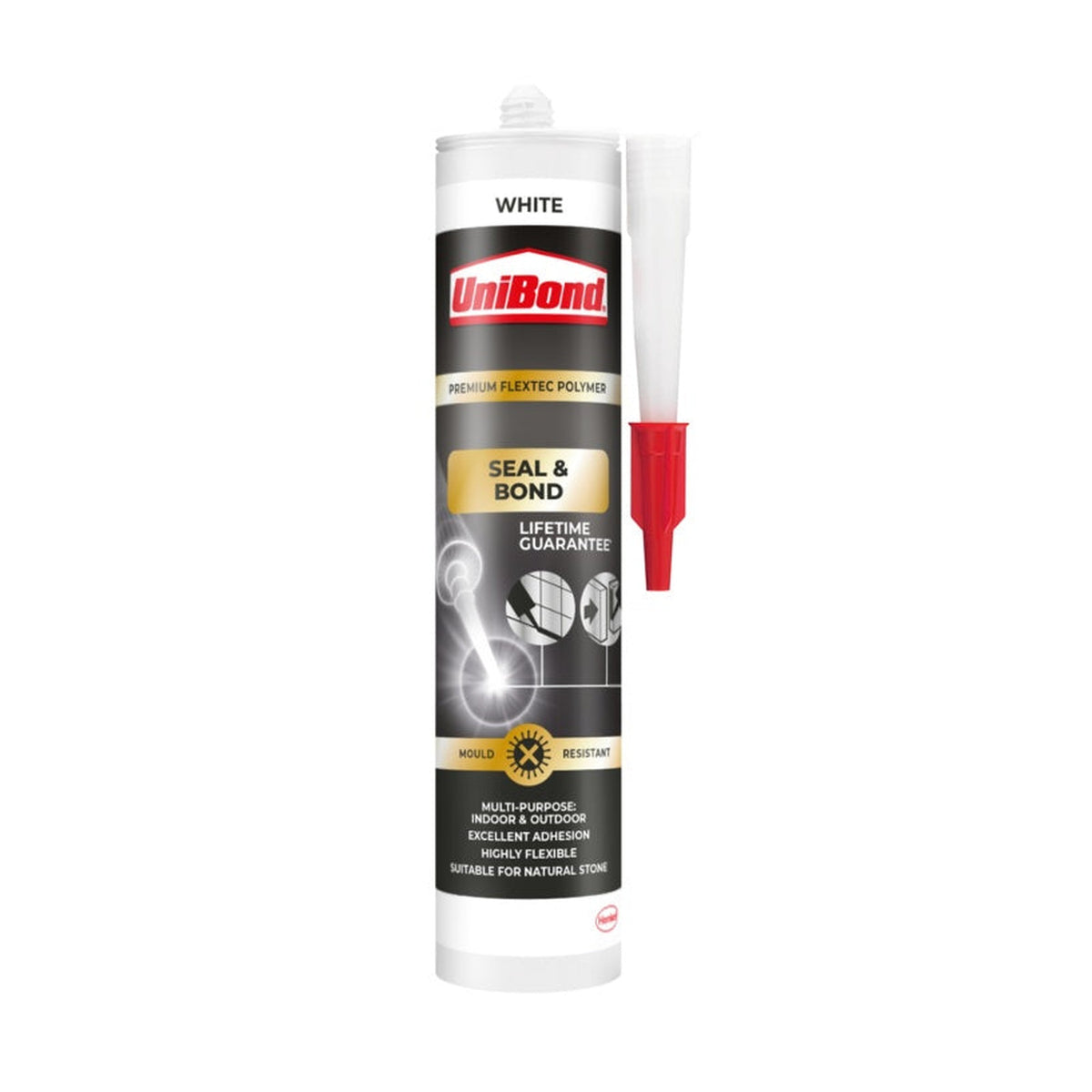 UniBond Seal and Bond 389g white cartridge