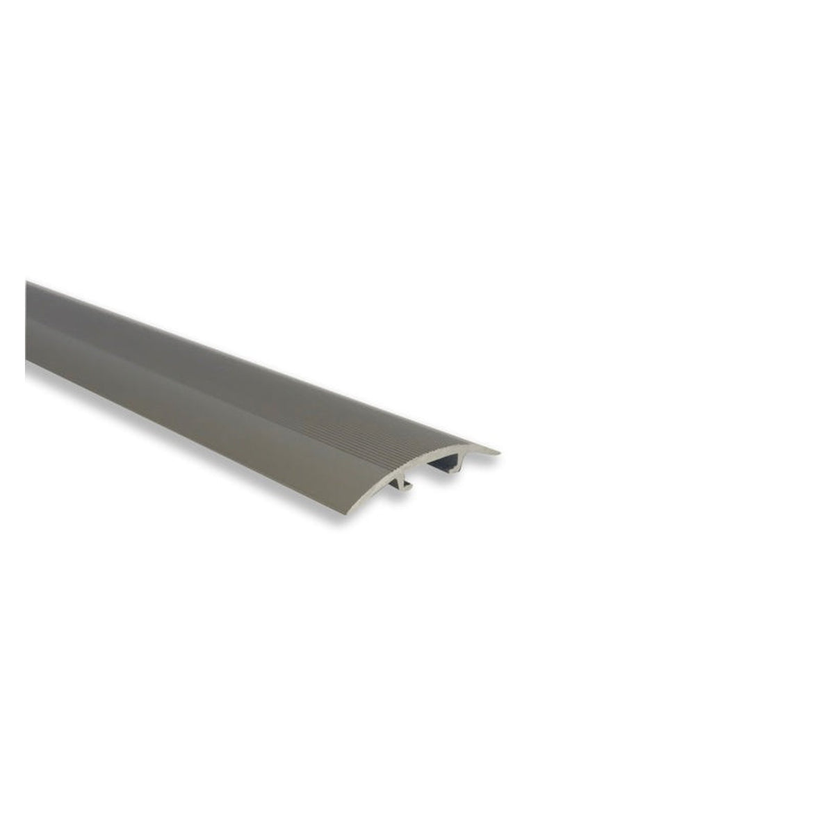 Unika 900mm aluminium threshold in matt steel