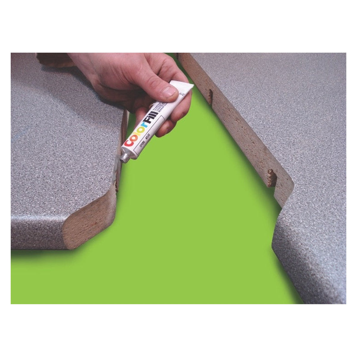 Unika ColorFill worktop joint sealant and laminate repair in Black Granite, view 2