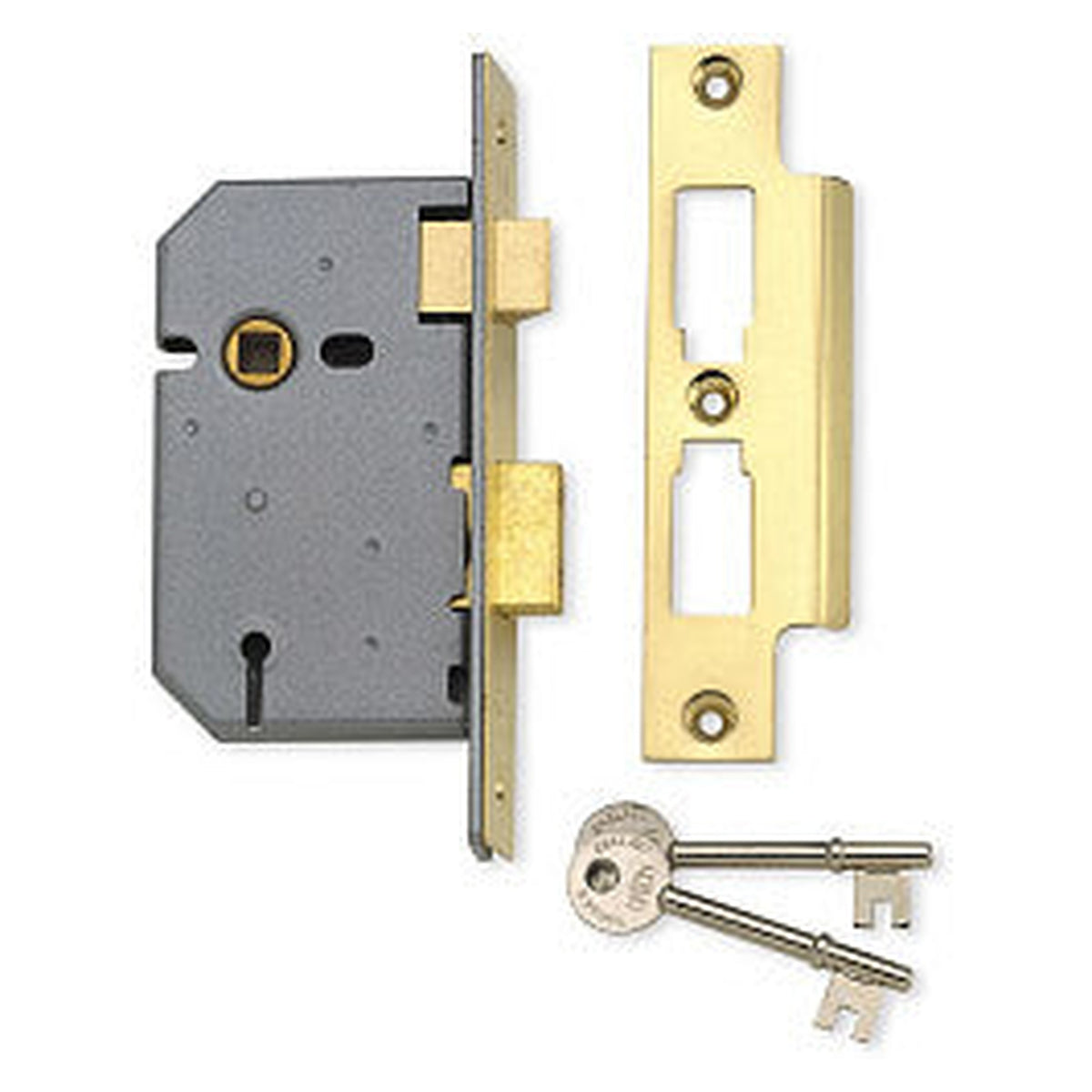 Union 2277 3 lever mortice sashlock in polished brass