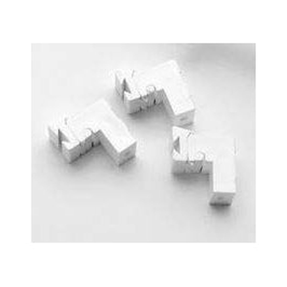 Universal white curtain track brackets pack of 5