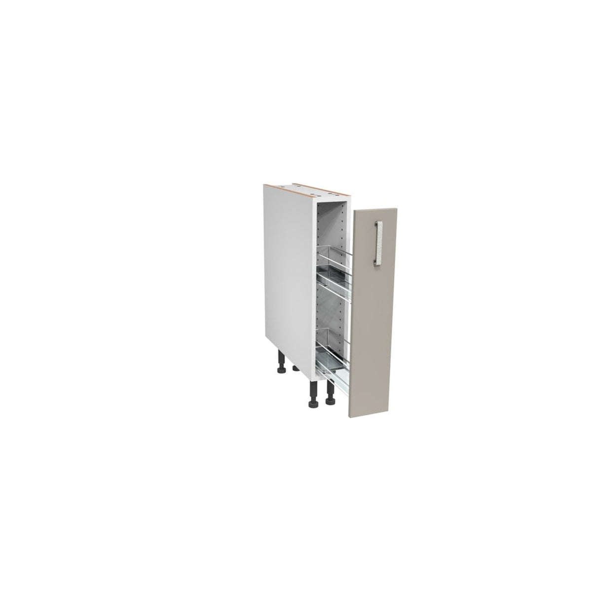 Verona Pebble Pull Out Unit - 150mm, view 2