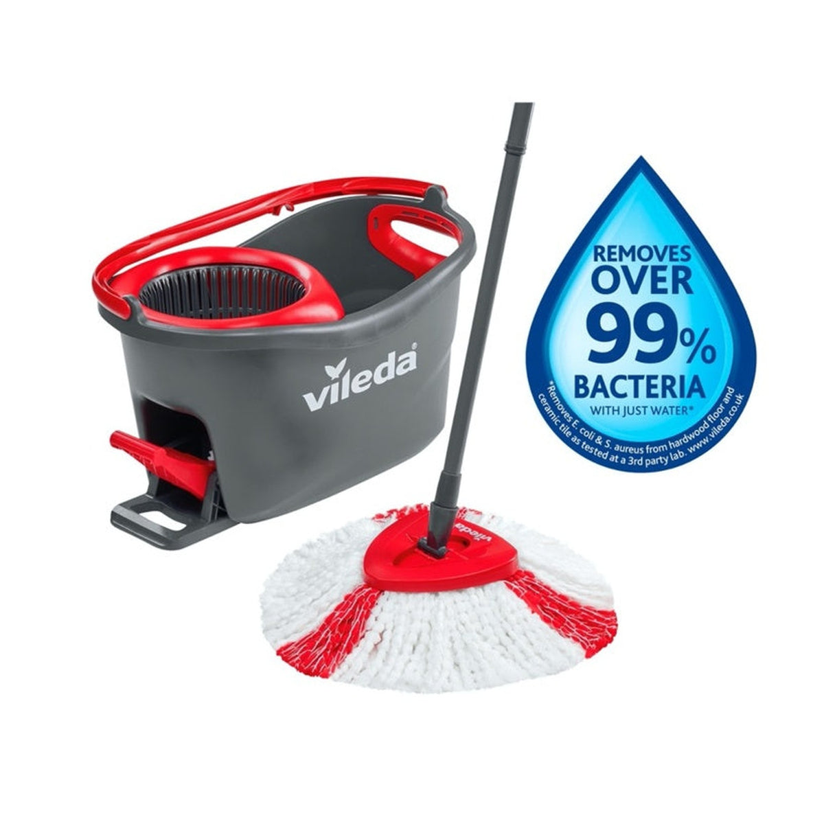 Vileda Easy Wring and Clean Turbo mop and bucket, view 2