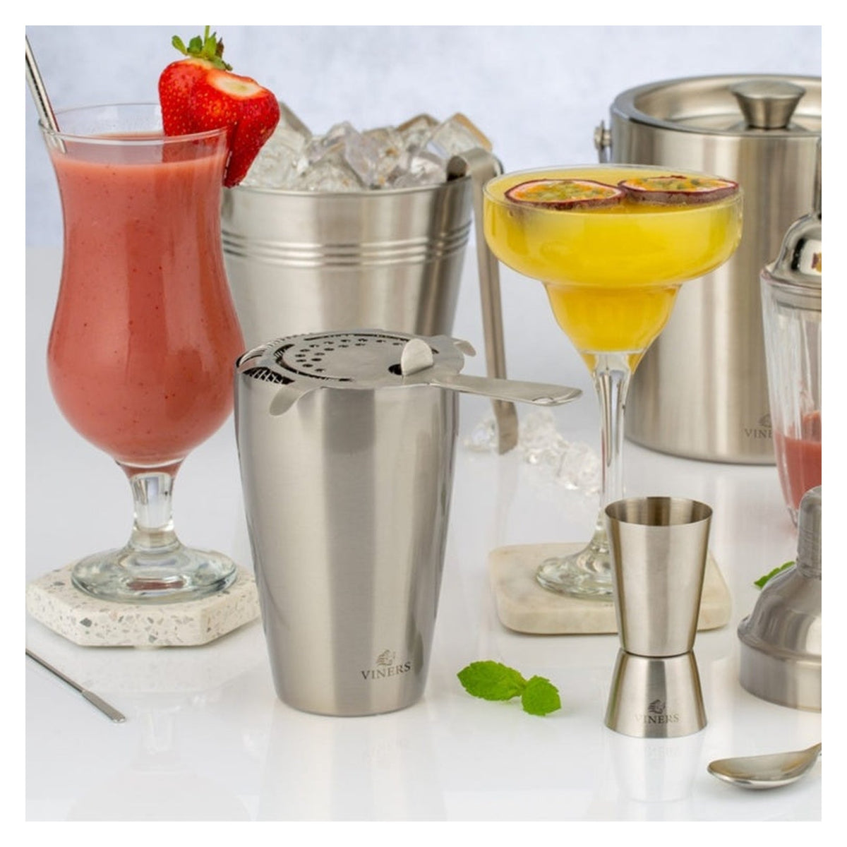 Viners stainless steel double jigger measure, view 2