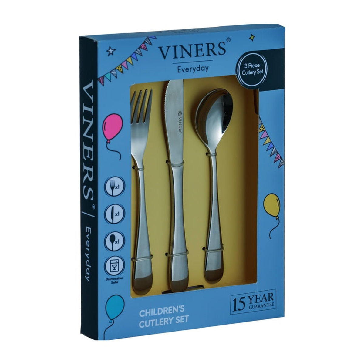 Viners Everyday kids 3 piece cutlery gift box
