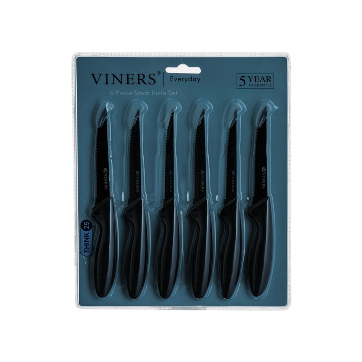 Set of 6 Viners Everyday steak knives, view 2