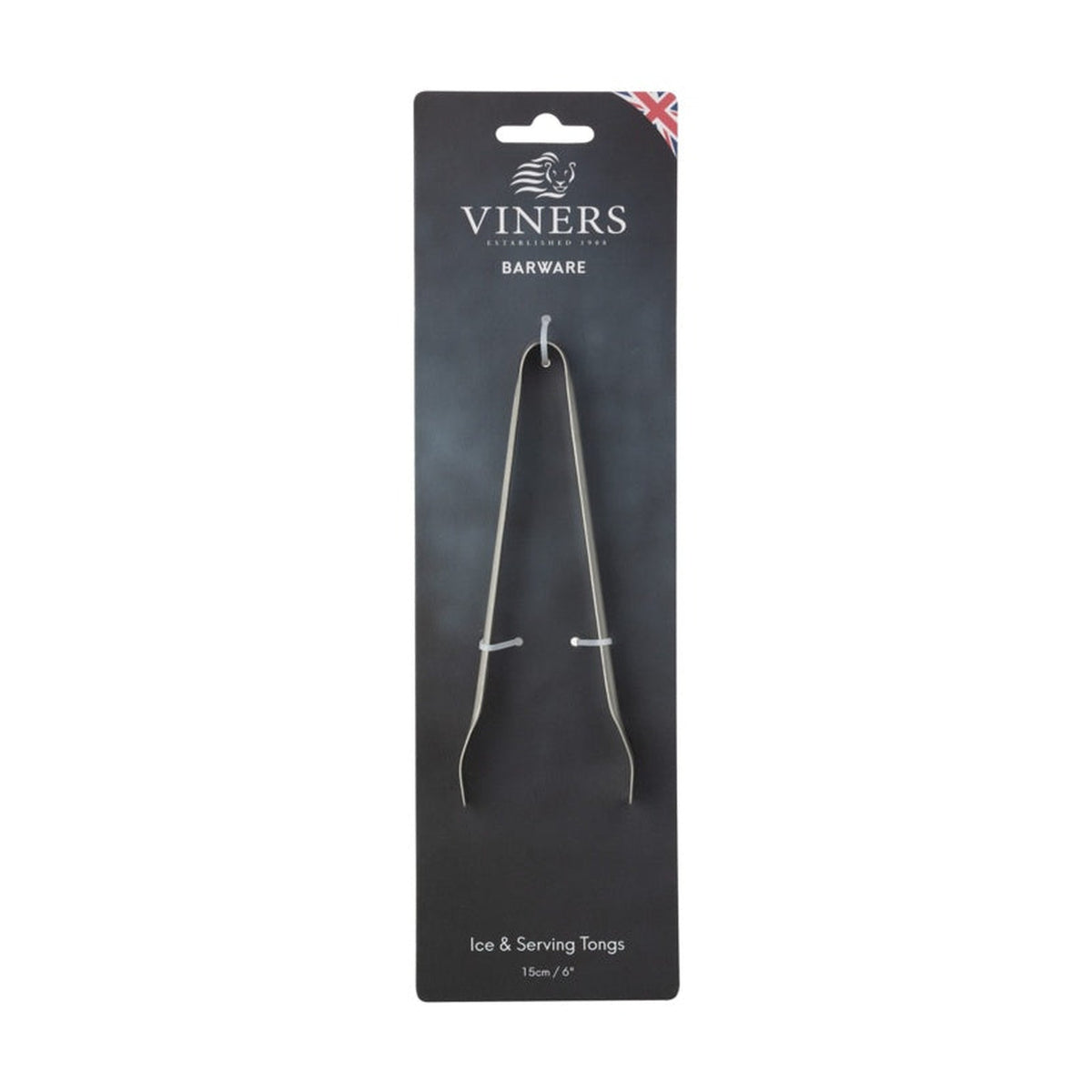Viners stainless steel ice tongs, view 2