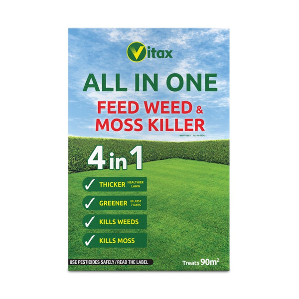 Vitax All in One Feed Weed and Moss Killer 90sqm box