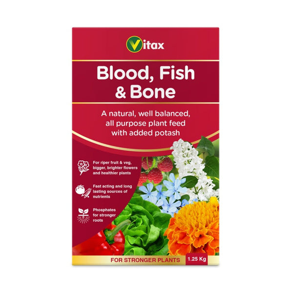 Vitax Blood, Fish and Bone plant feed, 1.25kg