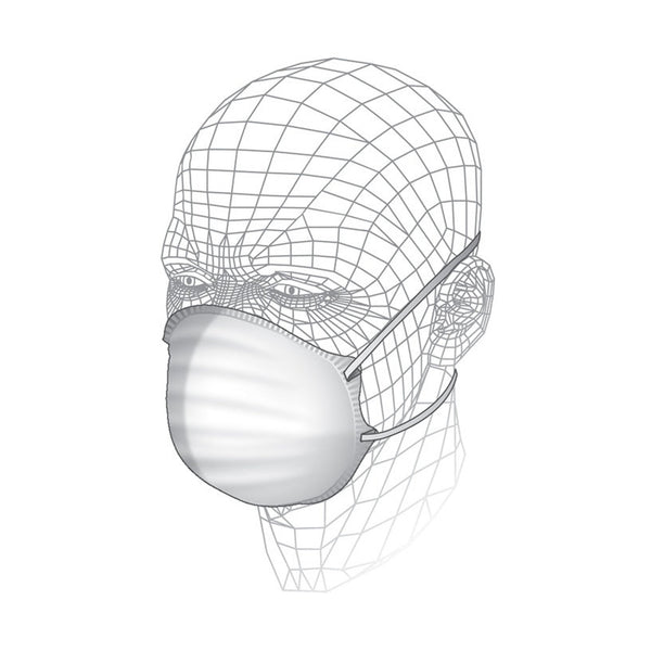 Pack of three Vitrex cup respirators