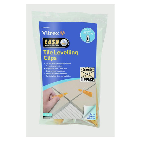 Pack of 100 Vitrex lash clips