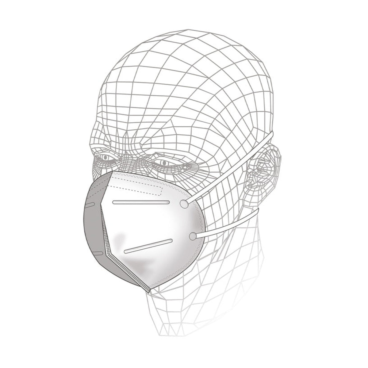 Pack of 3 Vitrex Premium FFP1 respirators