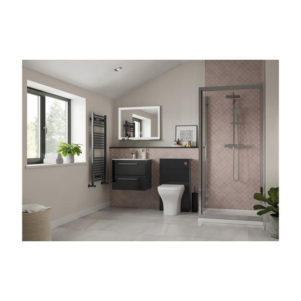 Volta wall hung 2 drawer basin unit and tall wall unit