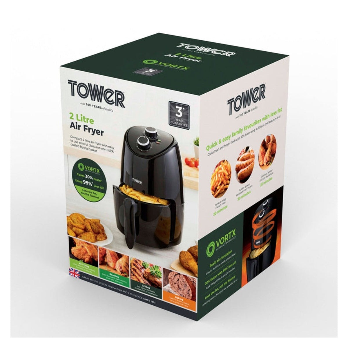 Vortx Black Air Fryer - 2L, view 12