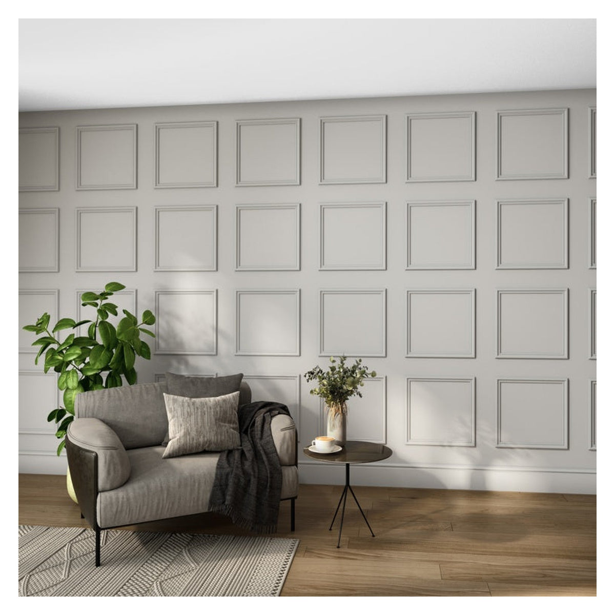 Wall Kit Ready Primed 420 x 420mm - 3 Panel, view 3