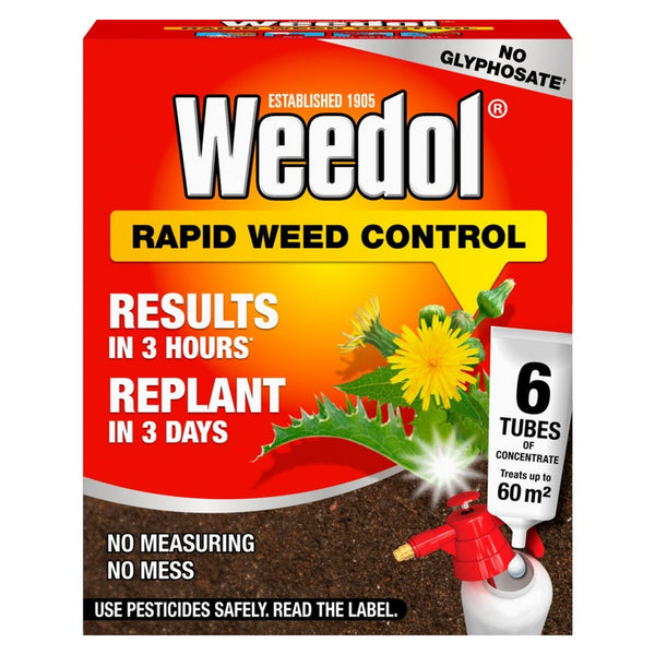 Weedol Rapid Weed Control concentrate 6 tubes