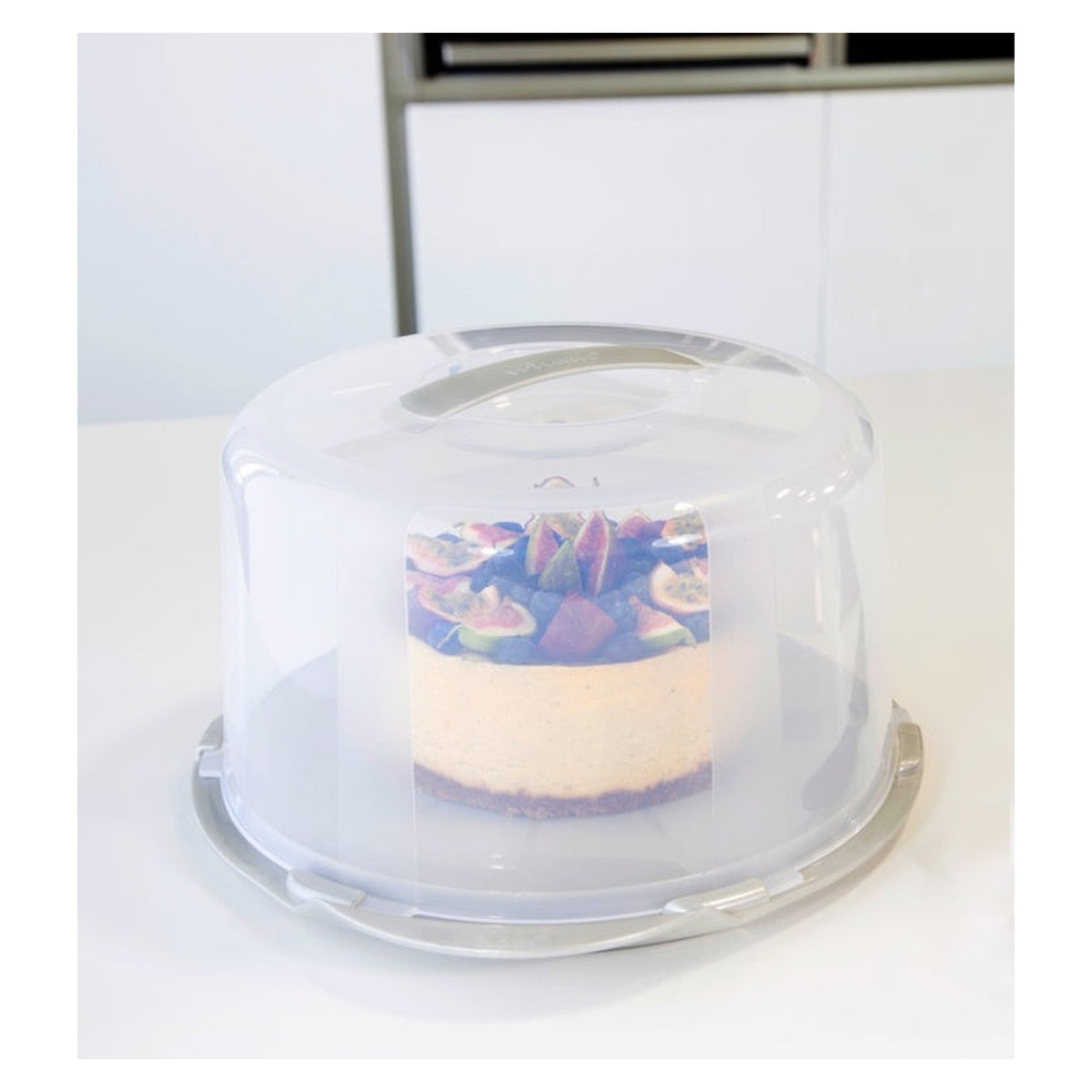Wham round cake storer with clear lid, view 3