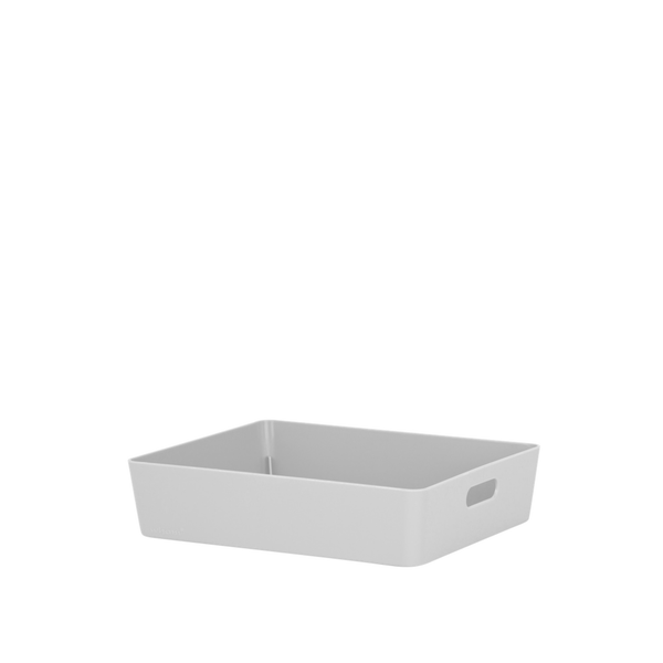 Wham Studio rectangular basket in Cool Grey 25 x 20 x 6cm