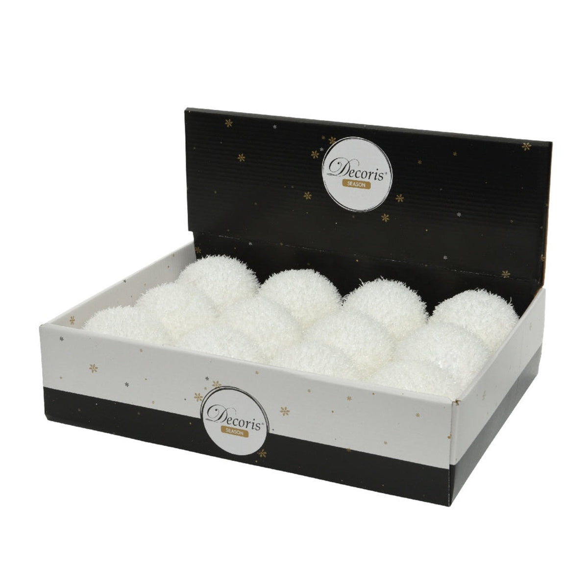 White Foam Bauble - 8cm, view 3