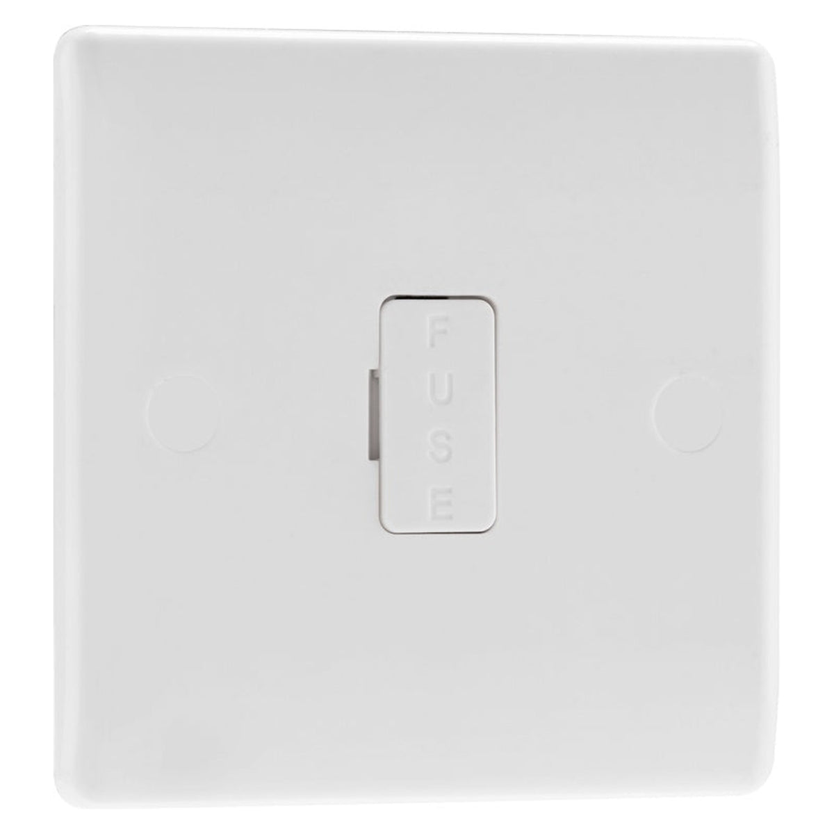 White Unswitched Connection Unit Fused - 13amp
