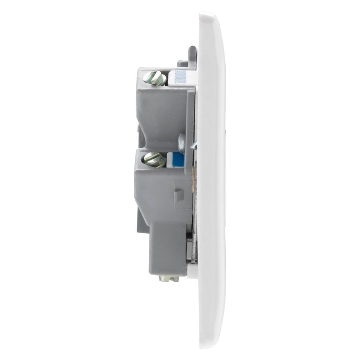 White Unswitched Connection Unit Fused - 13amp, view 3