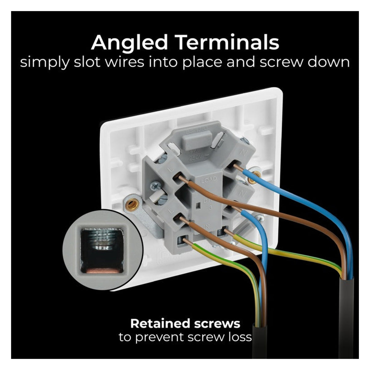 White Unswitched Connection Unit Fused - 13amp, view 7
