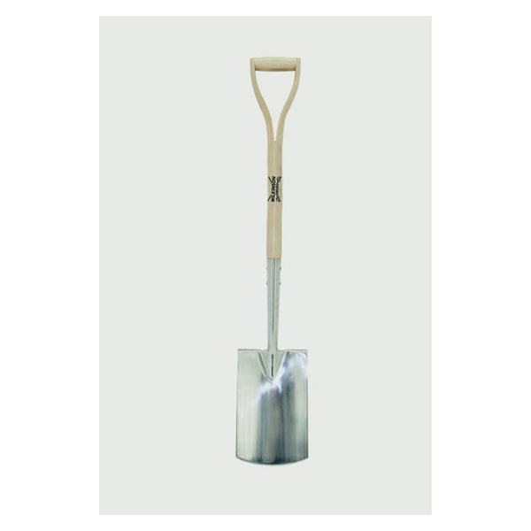 Wilkinson Sword stainless steel digging spade with ash handle