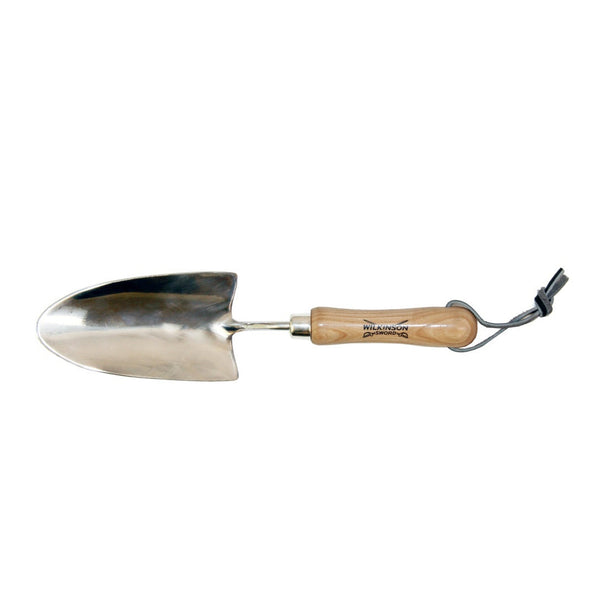 Wilkinson Sword stainless steel hand trowel with ash handle