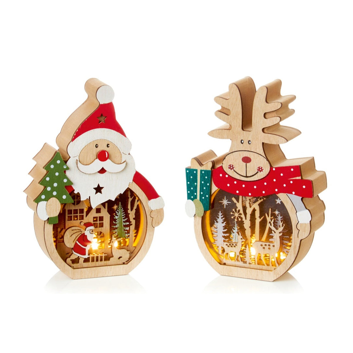 Window Christmas Character Scene - 16cm Battery Operated