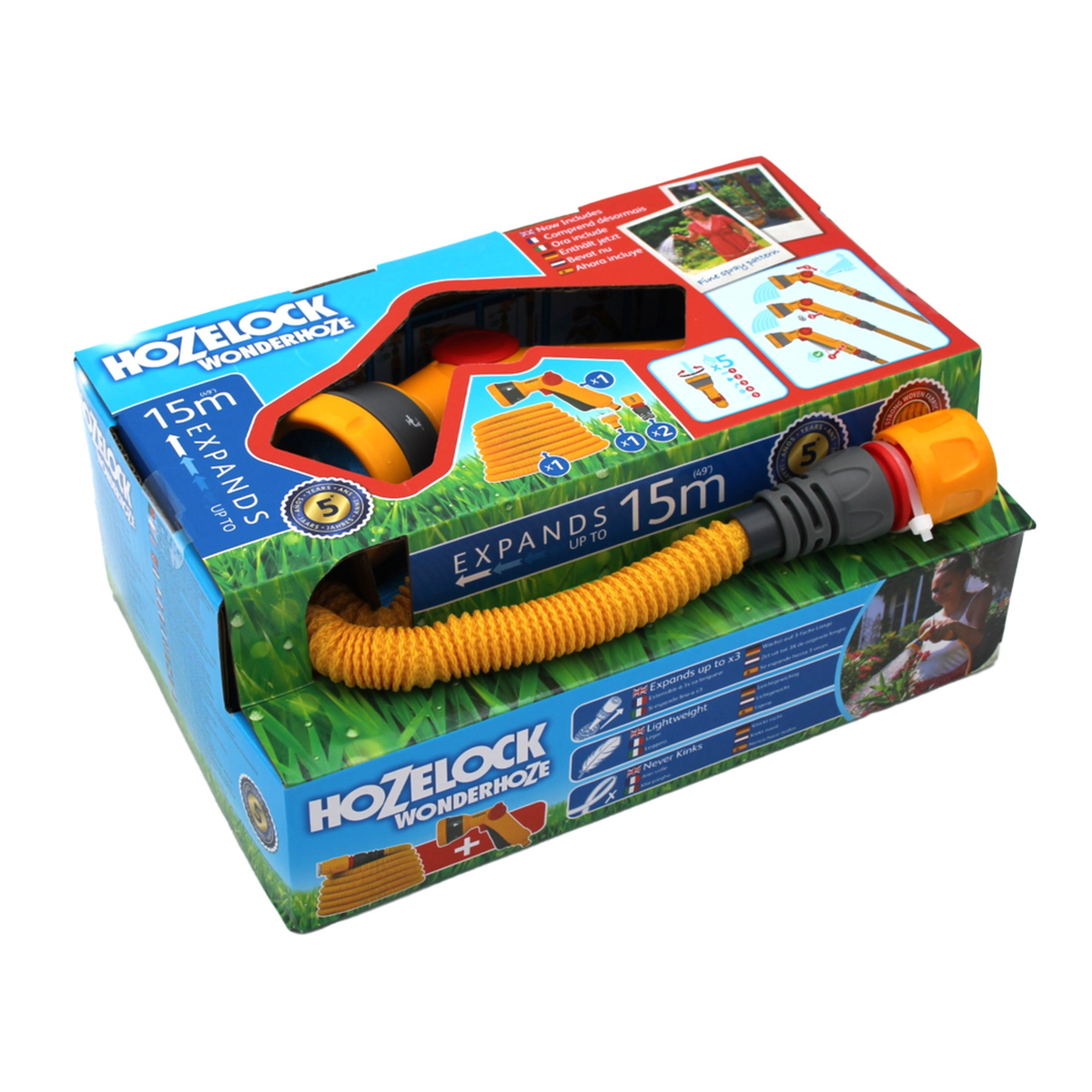 Wonderhoze & Multi Spray Gun - 15m, view 2