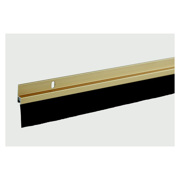 Woodside gold aluminium door brush seal