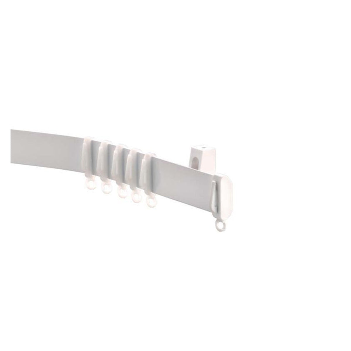Woodside white aluminium curtain track 150cm, view 2