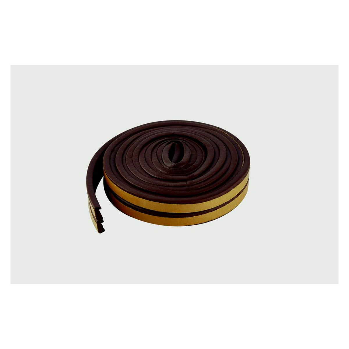 Woodside brown self adhesive EPDM E rubber strip 5m