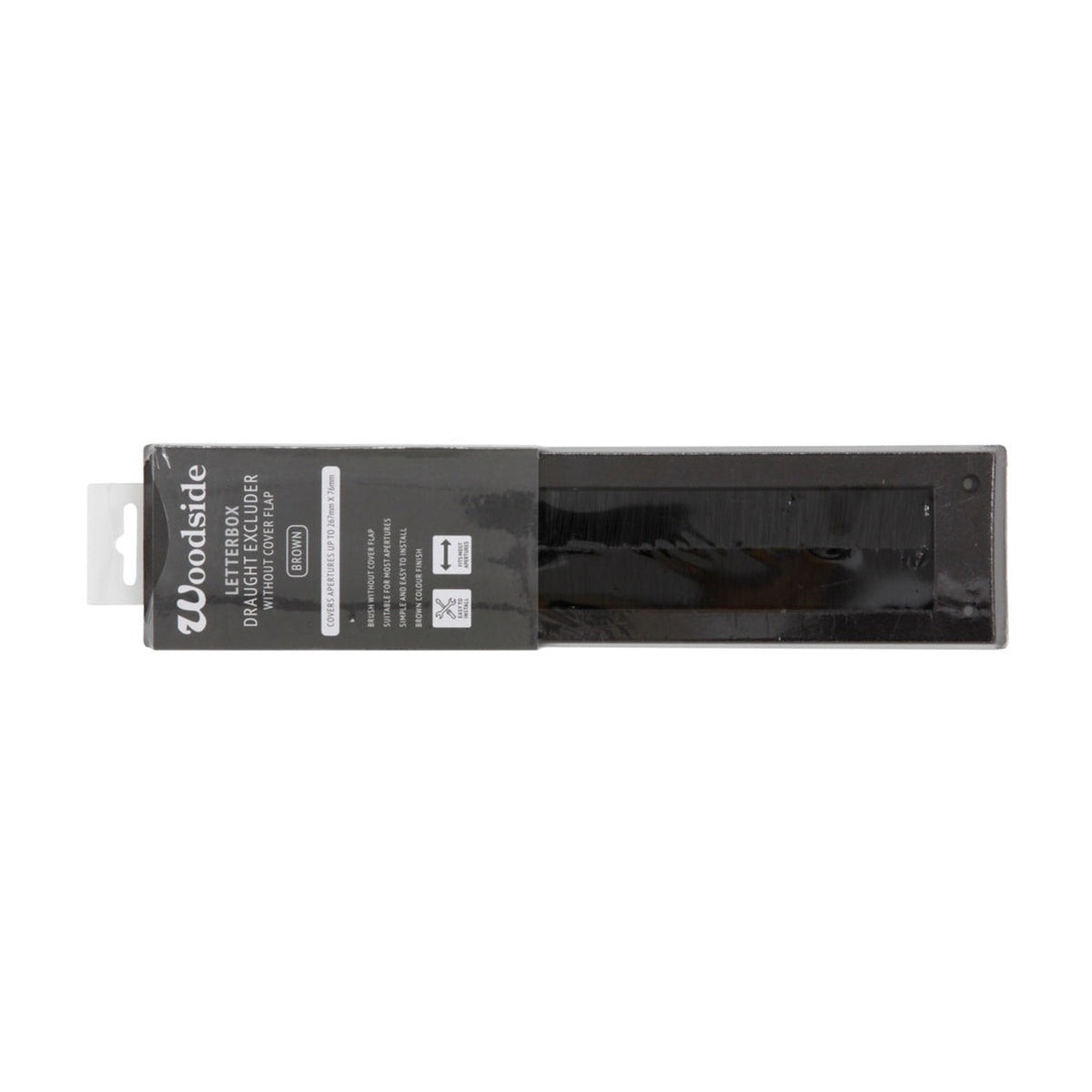 Woodside brown letterbox draught excluder