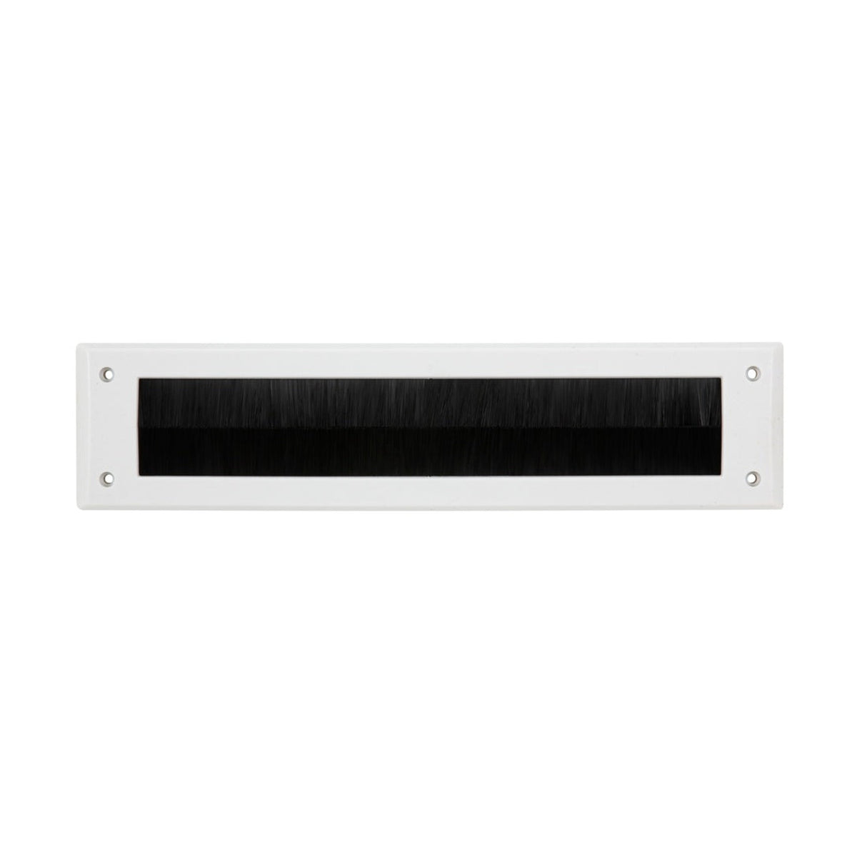 Woodside white letterbox brush draught excluder, view 2